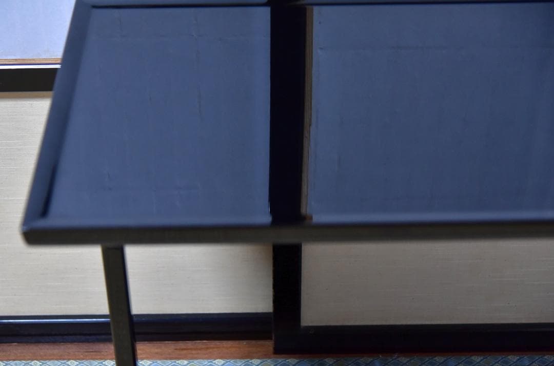 豊悦作　真塗及台子組立て式　飾り棚　利休　お茶道具／共箱