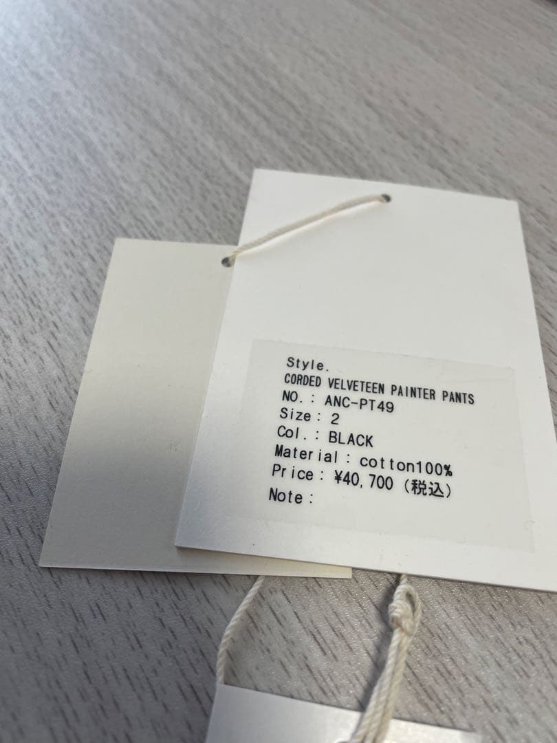 パンツ ANCELLM CORDED VELVETEEN PAINTER PANTS