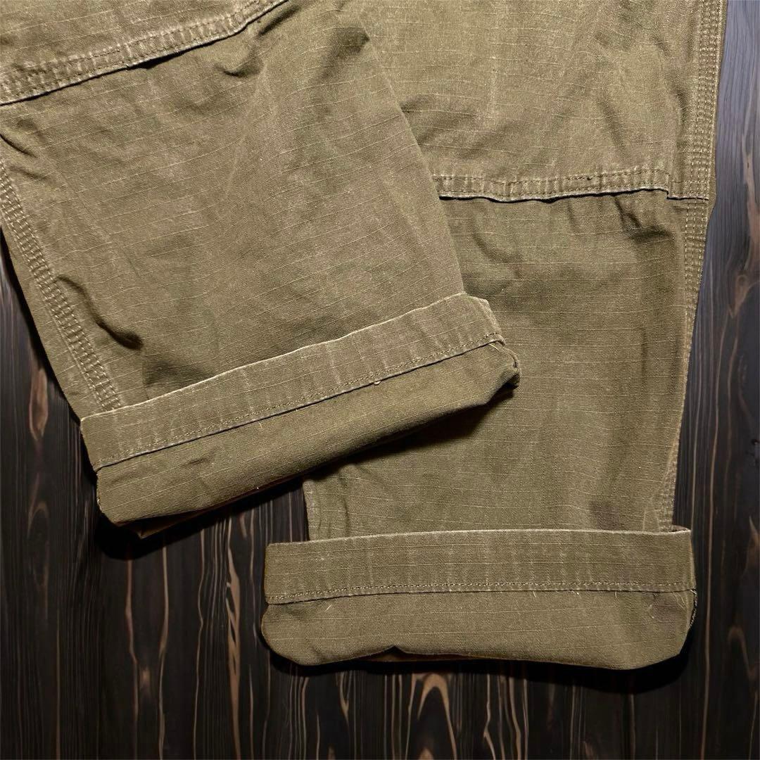 US限定✨カーハート B342 ダブルニー リップストップ カーゴパンツ W38