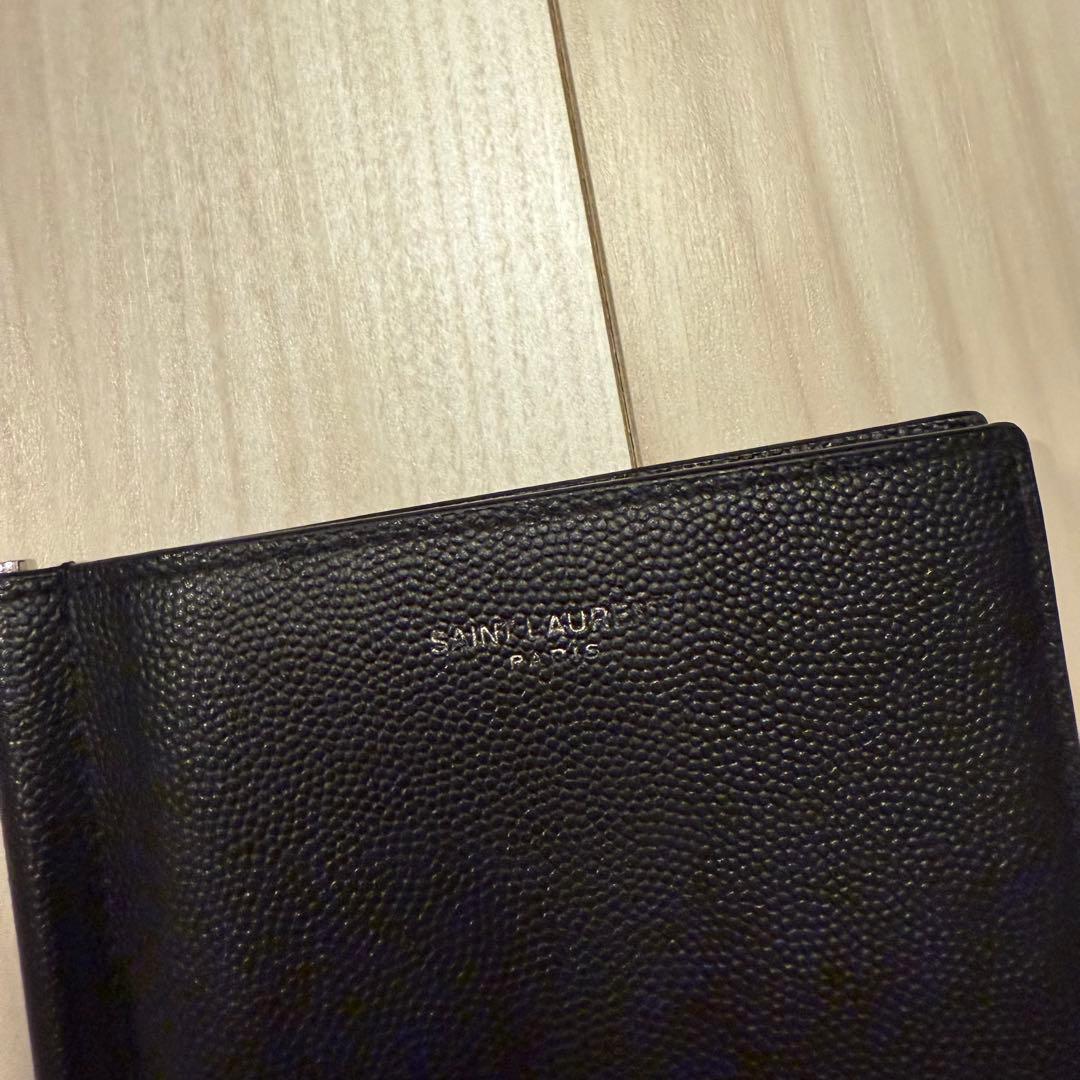 【値下げ】サンローラン SAINTLAURENT マネークリップ ブラック