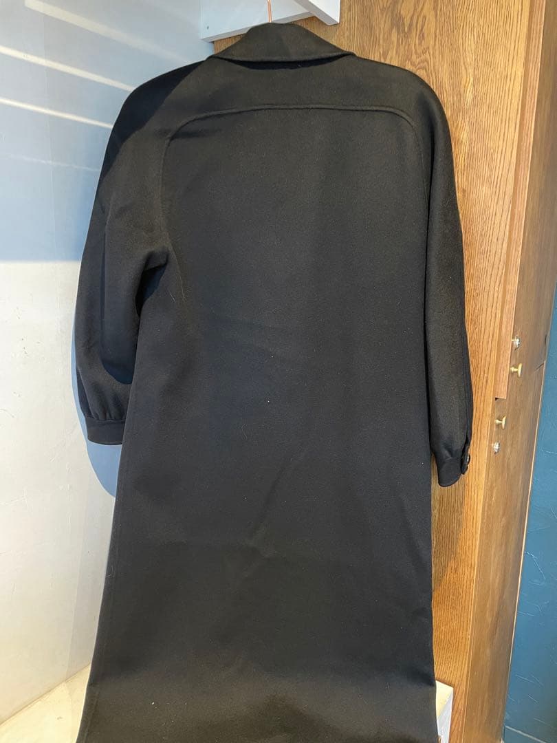 【極美品】Loro Piana 黒のダブルボタンロングコート