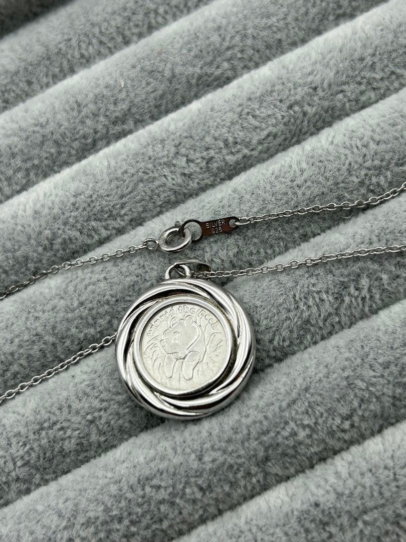 限定品 ディズニー くまのプーさん シルバー  ネックレス 純銀 999