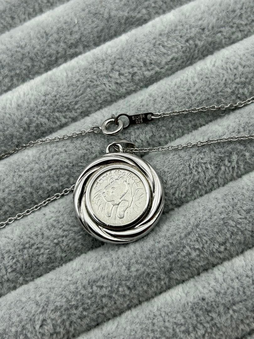 限定品 ディズニー くまのプーさん シルバー  ネックレス 純銀 999