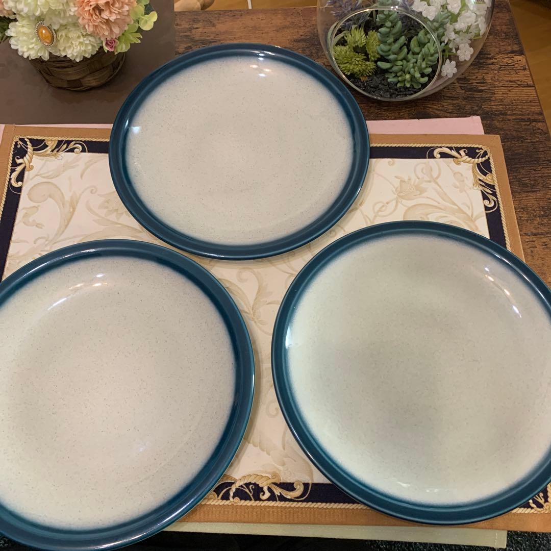 希少　ウェッジウッド ブルーパシフィック　22.5cmディナープレート 7枚