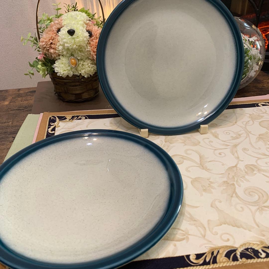 希少　ウェッジウッド ブルーパシフィック　22.5cmディナープレート 7枚