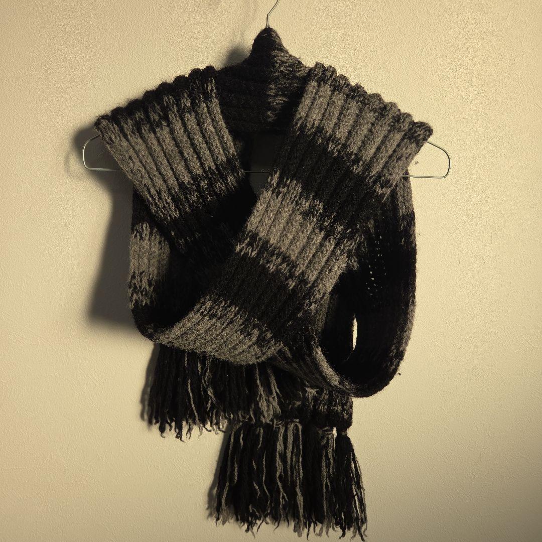 Dior HOMME ウールマフラー ストライプ