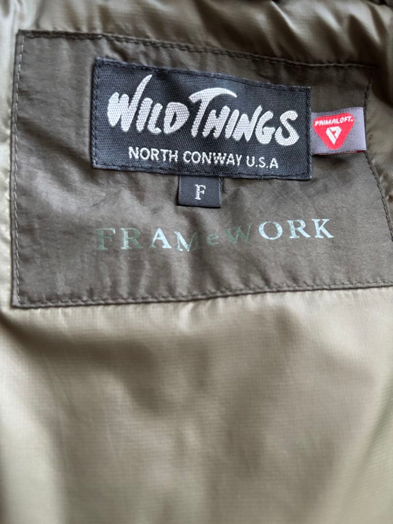 FRAMeWORK×WILD THINGS 別注モンスターパーカーベスト