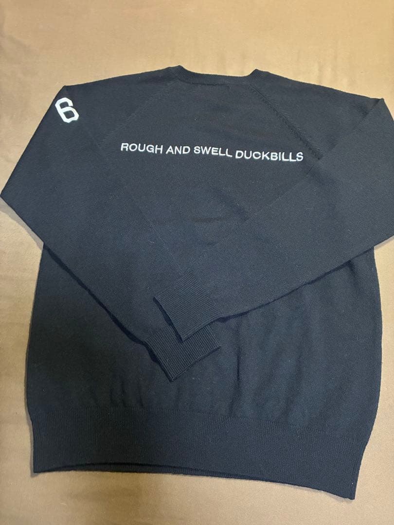 rough&swell ラフアンドスウェル Vネックセーター ブラックSサイズ