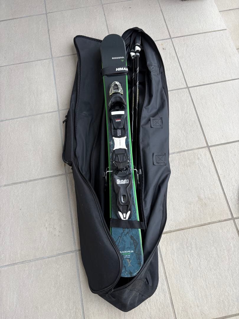 ROSSIGNOL BLACKOPS 99 ショートスキー　シナノ　ストック