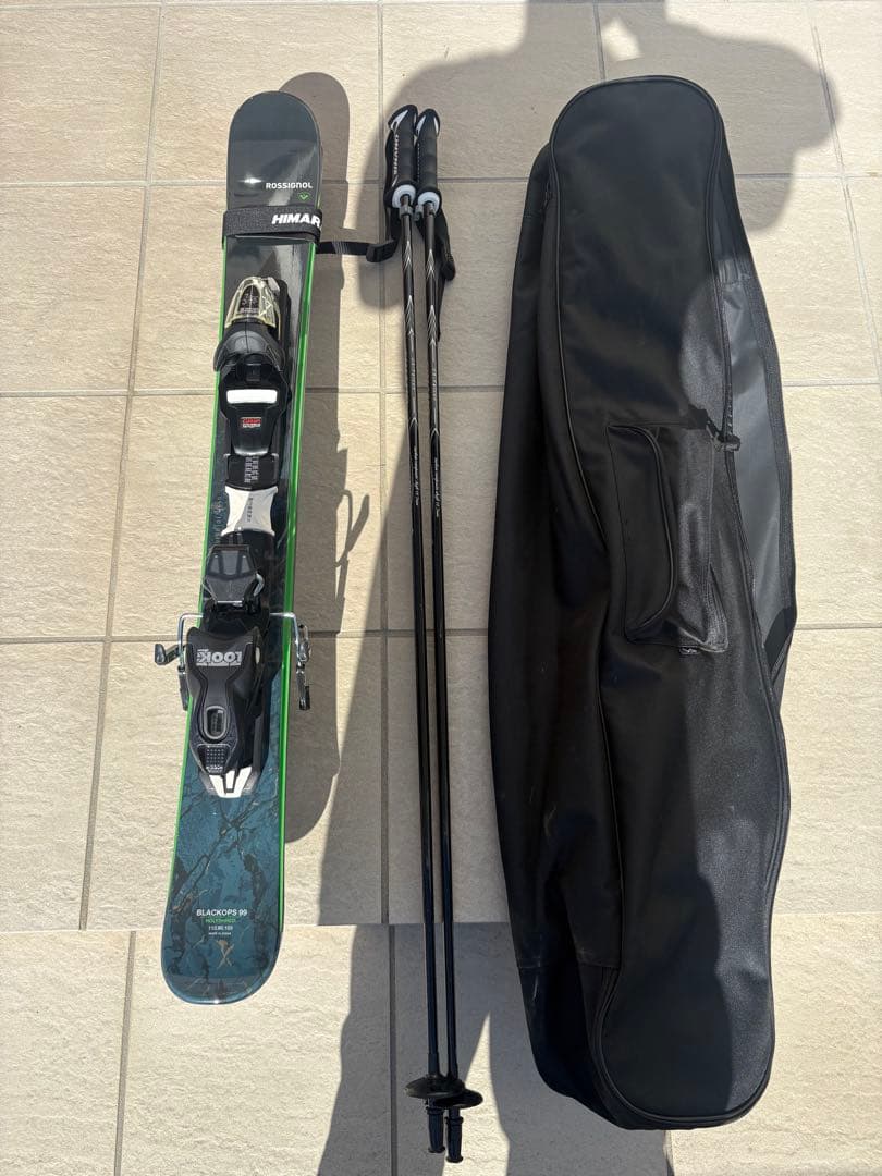 ROSSIGNOL BLACKOPS 99 ショートスキー　シナノ　ストック