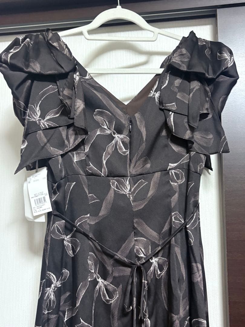 SNIDEL新品リボンスリーブデザインワンピース