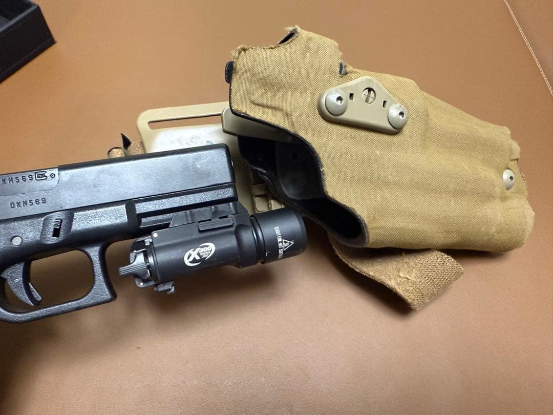 SAFARILAND GLOCK 17/22 ホルスター 実物　TAN 中古