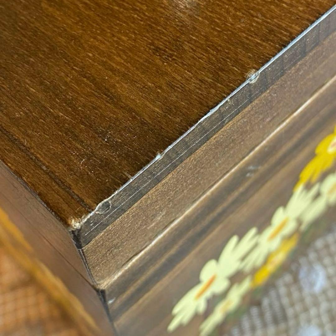 ヴィンテージ カロナン バスケット ウッドバスケット