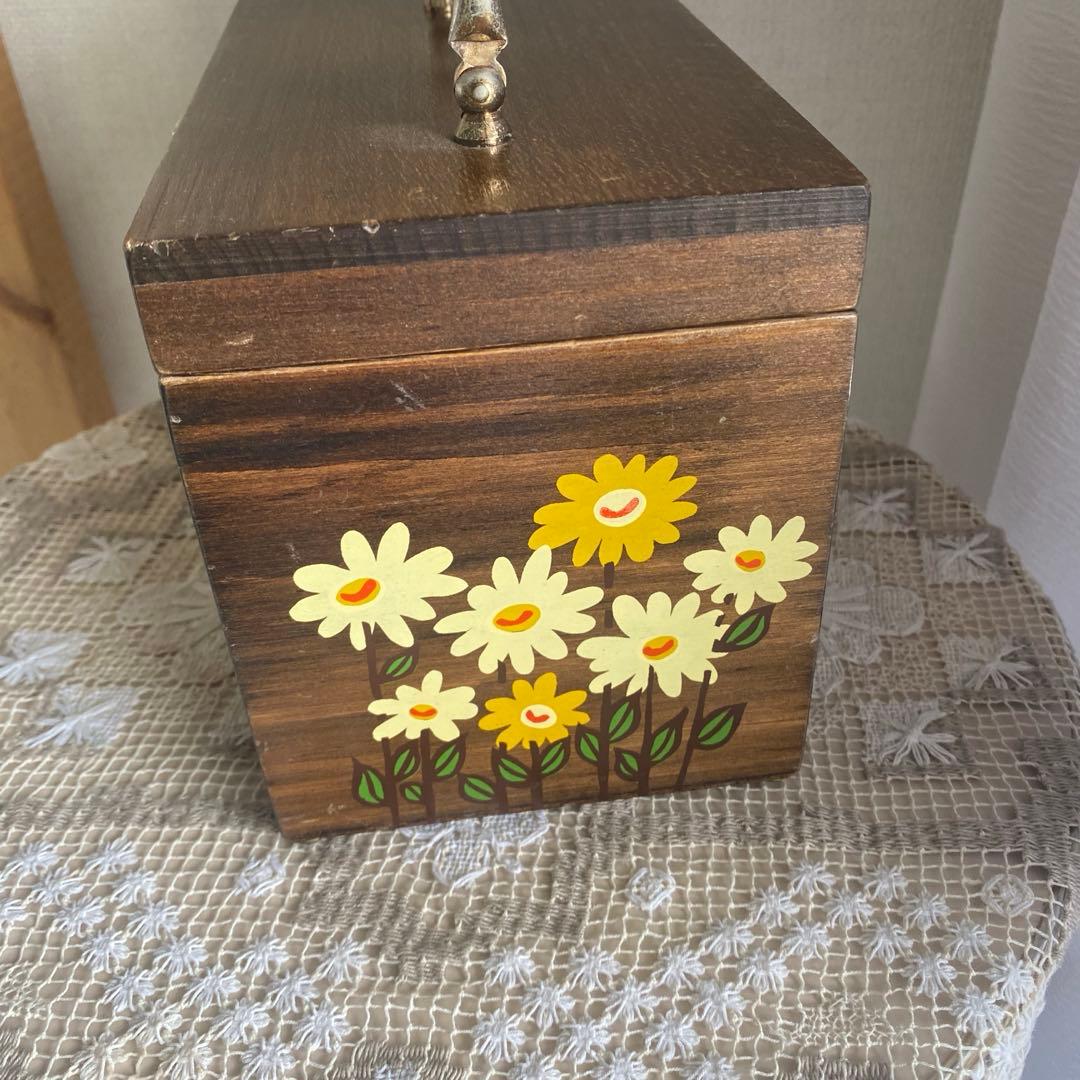 ヴィンテージ カロナン バスケット ウッドバスケット