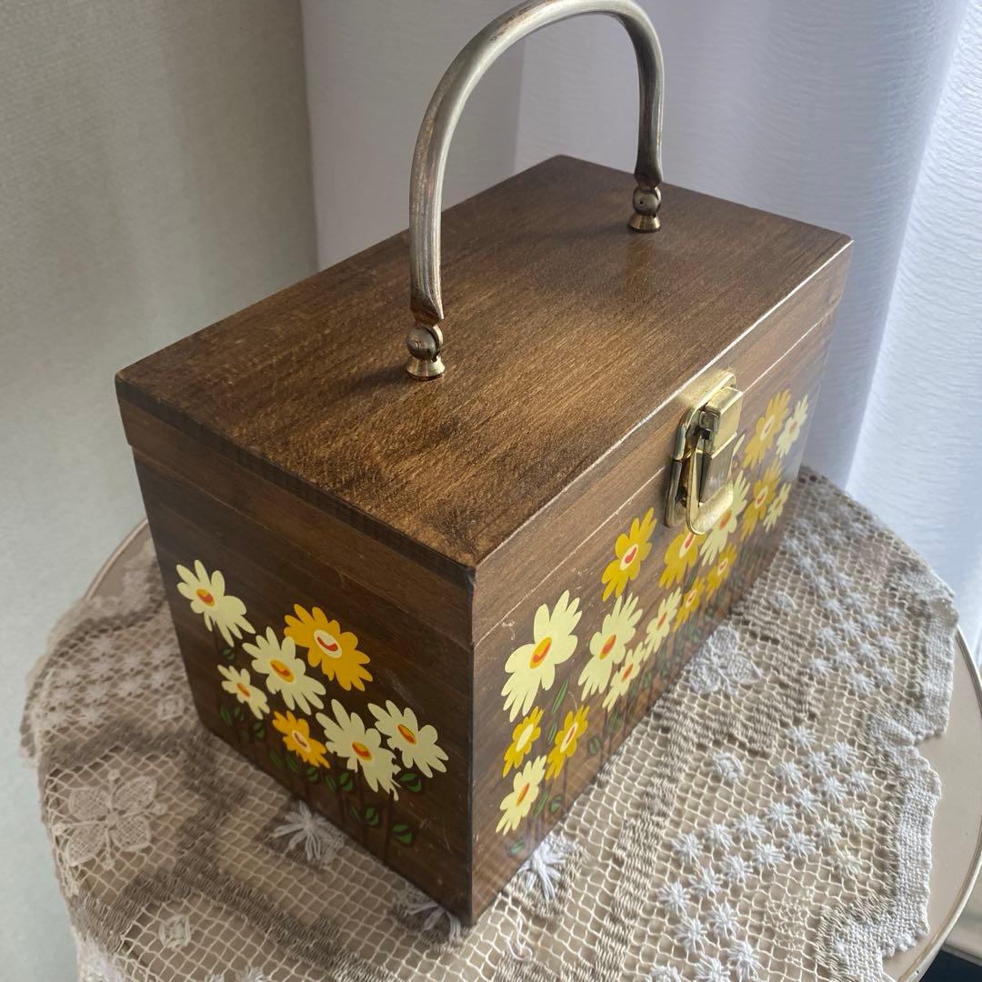 ヴィンテージ カロナン バスケット ウッドバスケット