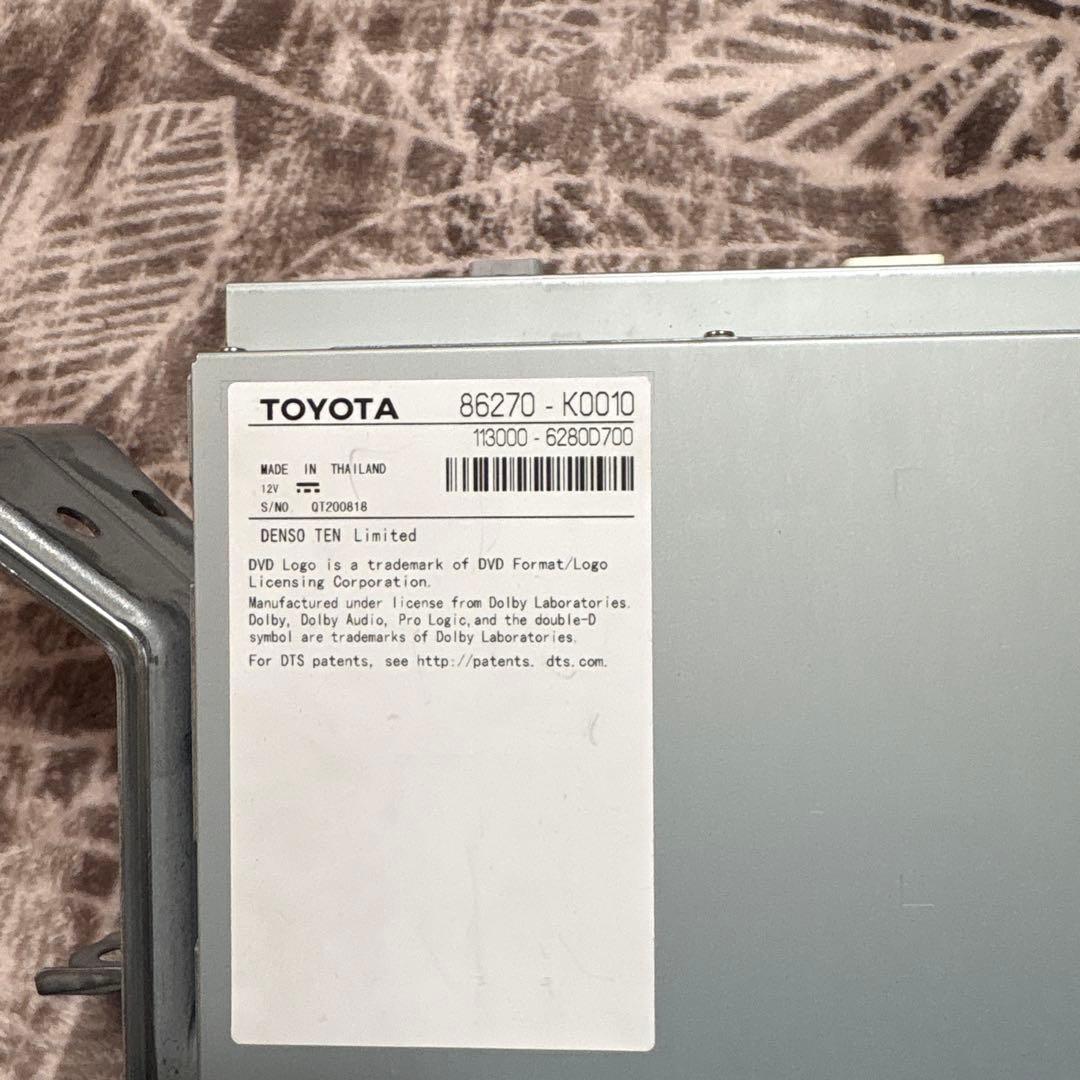 30後期アルファード ヴェルファイア トヨタ純正DVDデッキ