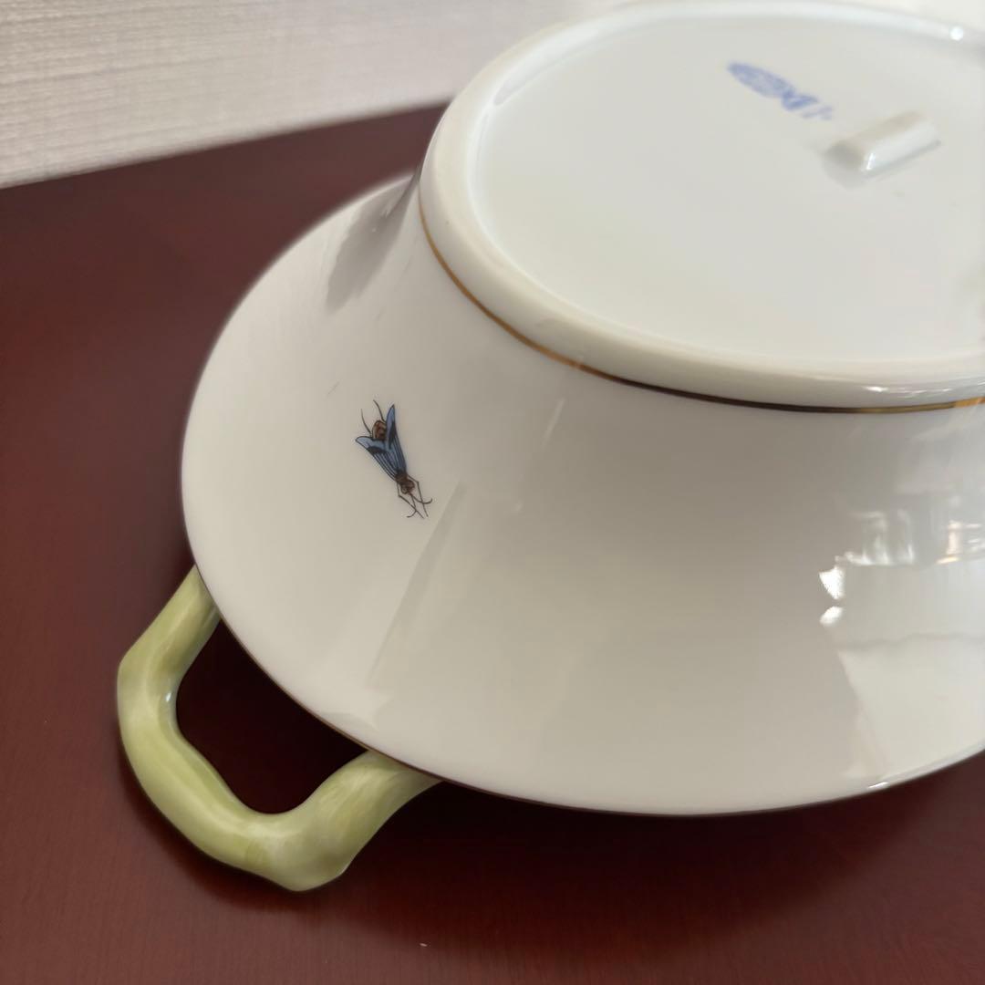 ヘレンド ロスチャイルドバード 取っ手付きトレイ