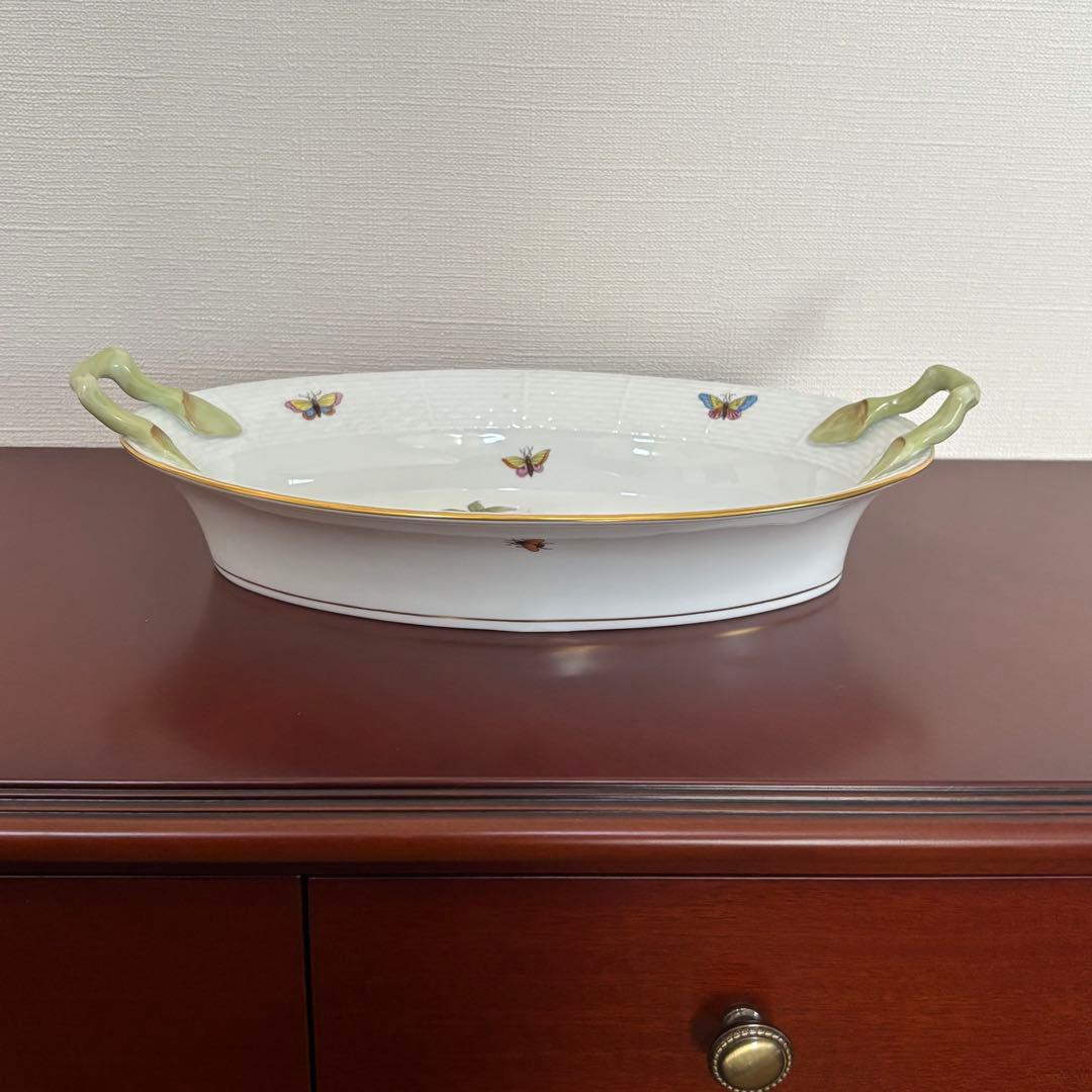 ヘレンド ロスチャイルドバード 取っ手付きトレイ