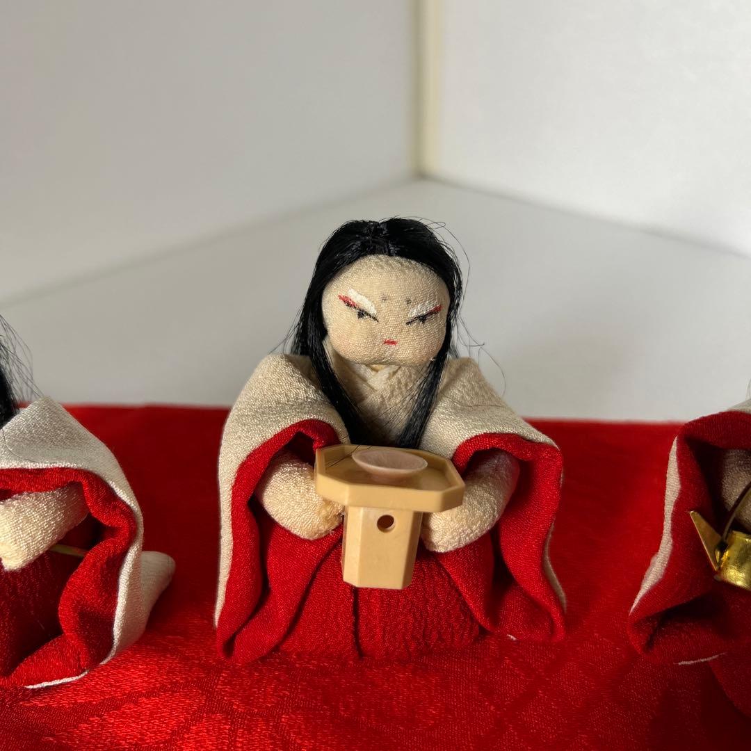 創作人形　粘土　お雛様　江戸縮緬　縮緬細工　ハンドメイド