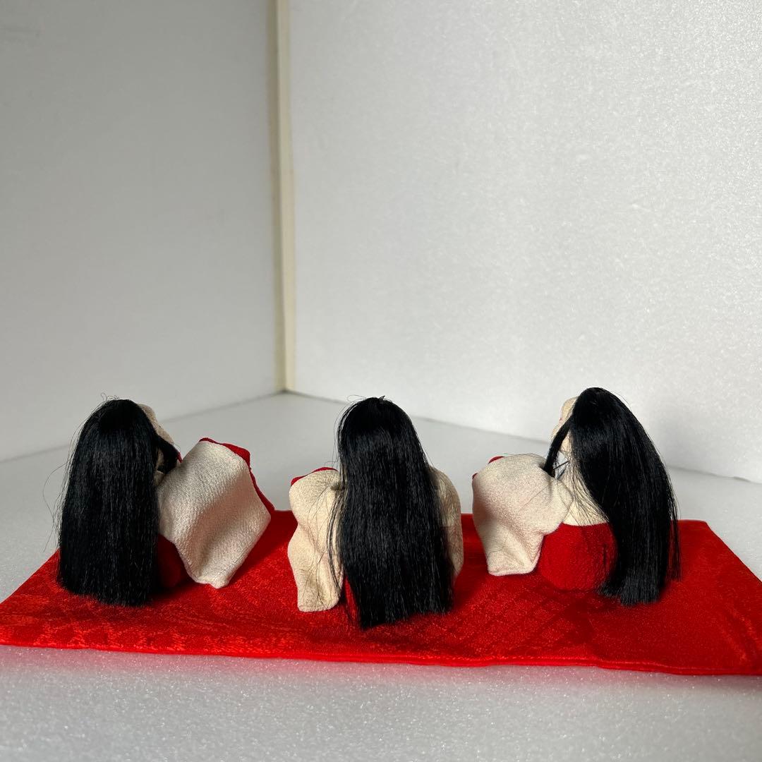 創作人形　粘土　お雛様　江戸縮緬　縮緬細工　ハンドメイド