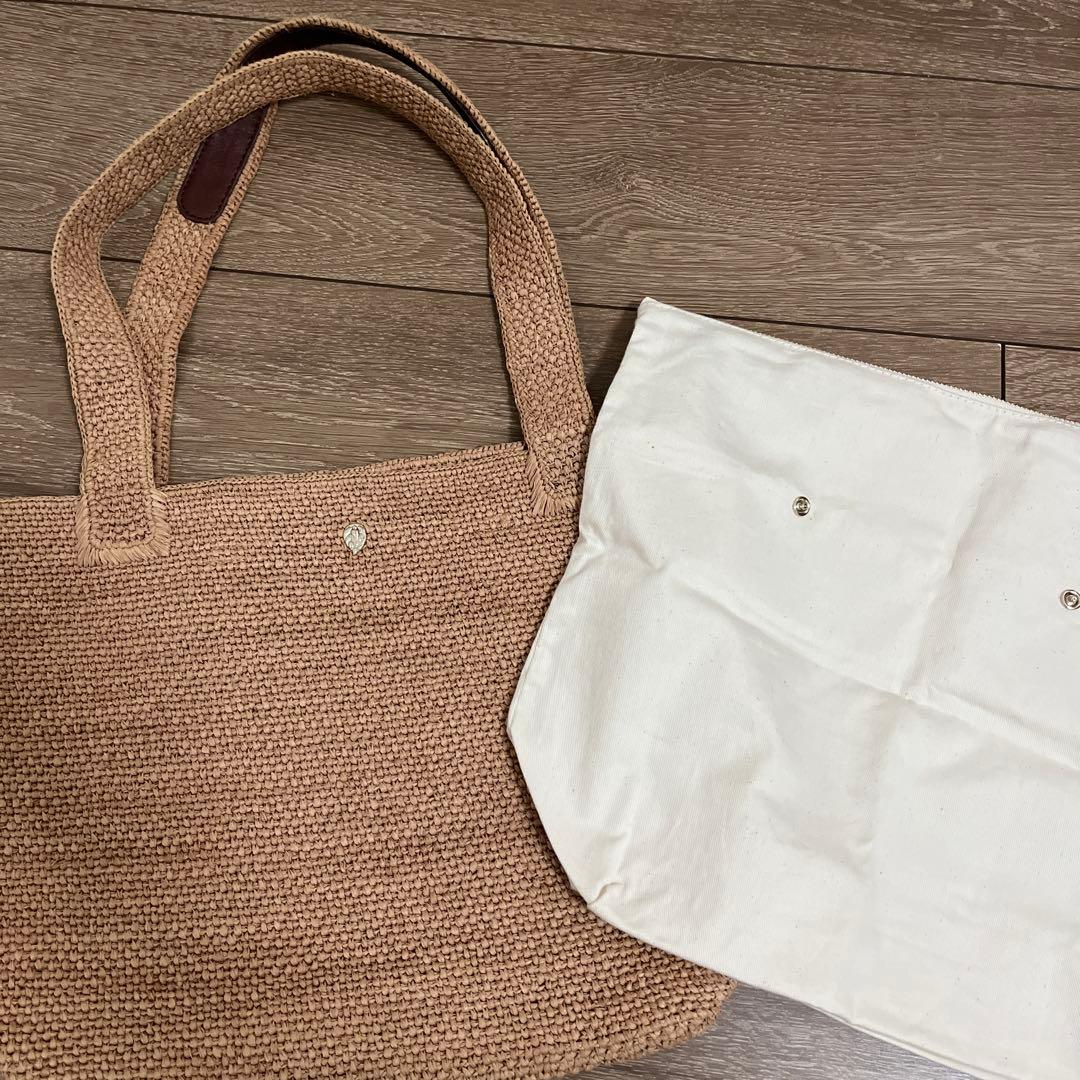 ヘレンカミンスキー　ラフィア　カゴバッグ