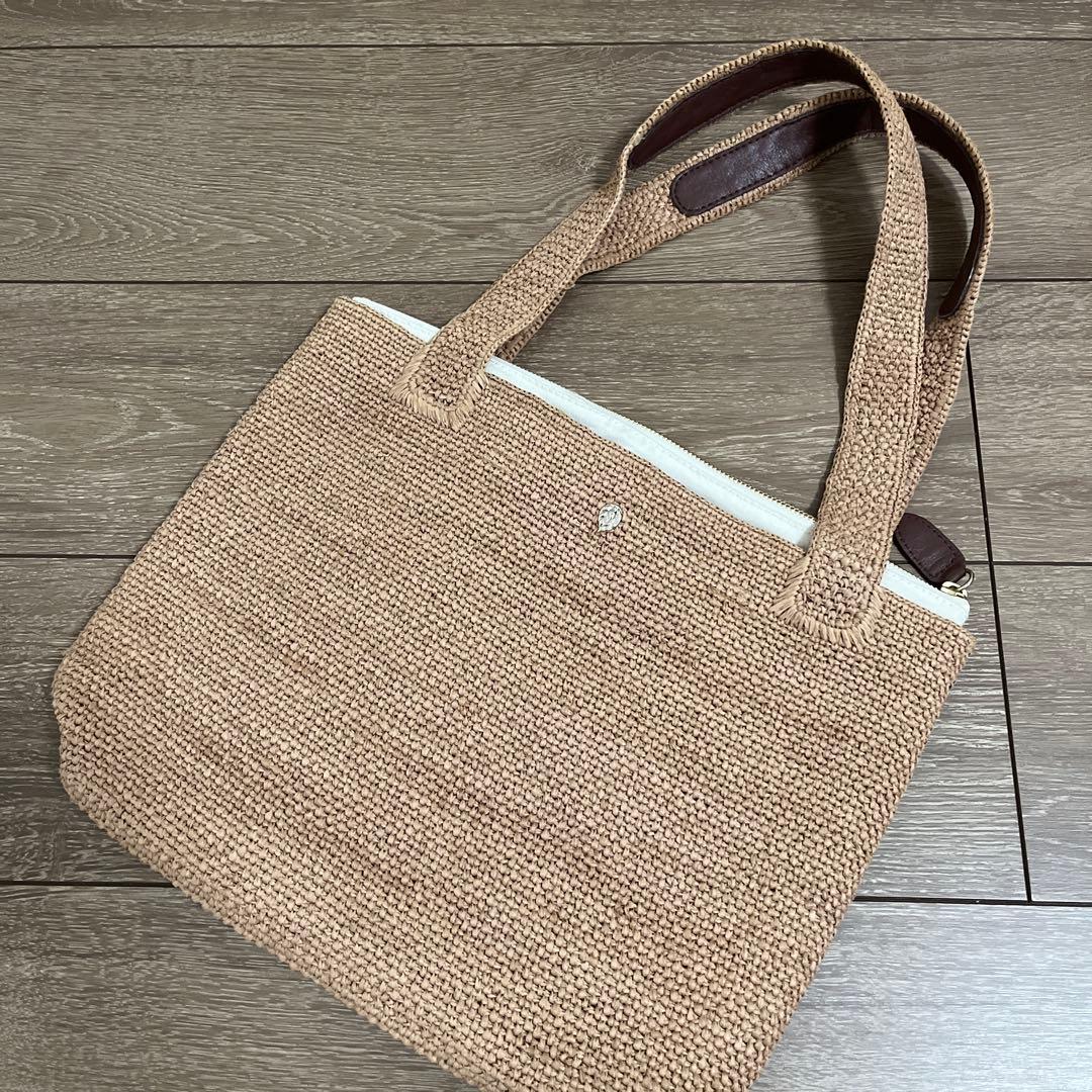 ヘレンカミンスキー　ラフィア　カゴバッグ