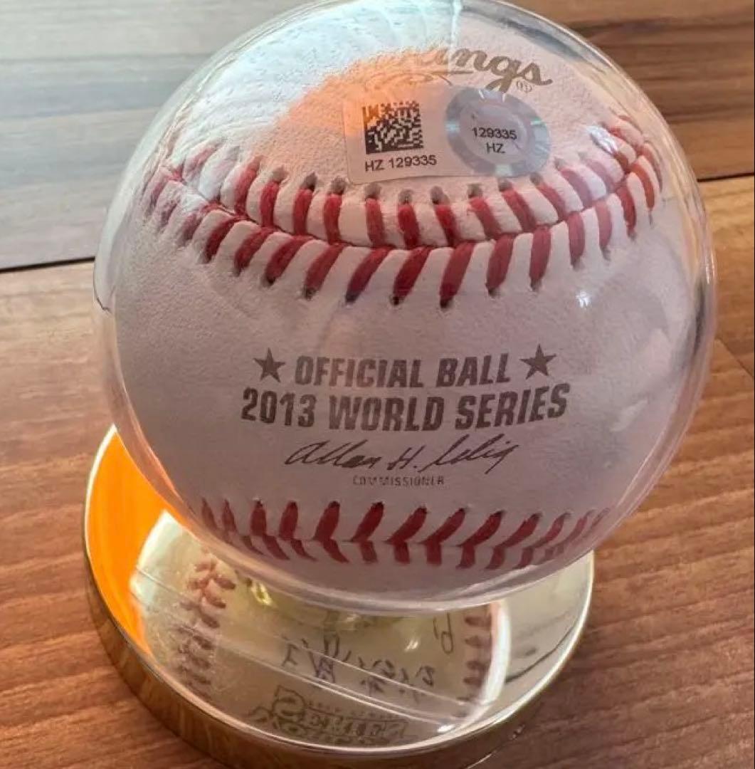 【超希少】上原浩治 直筆サインボール 2013年優勝記念　フェンウェイパーク購入