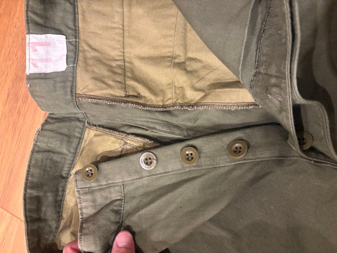値下げしました！M47 後期 11サイズ カーゴパンツ ヘリンボーン カーキ