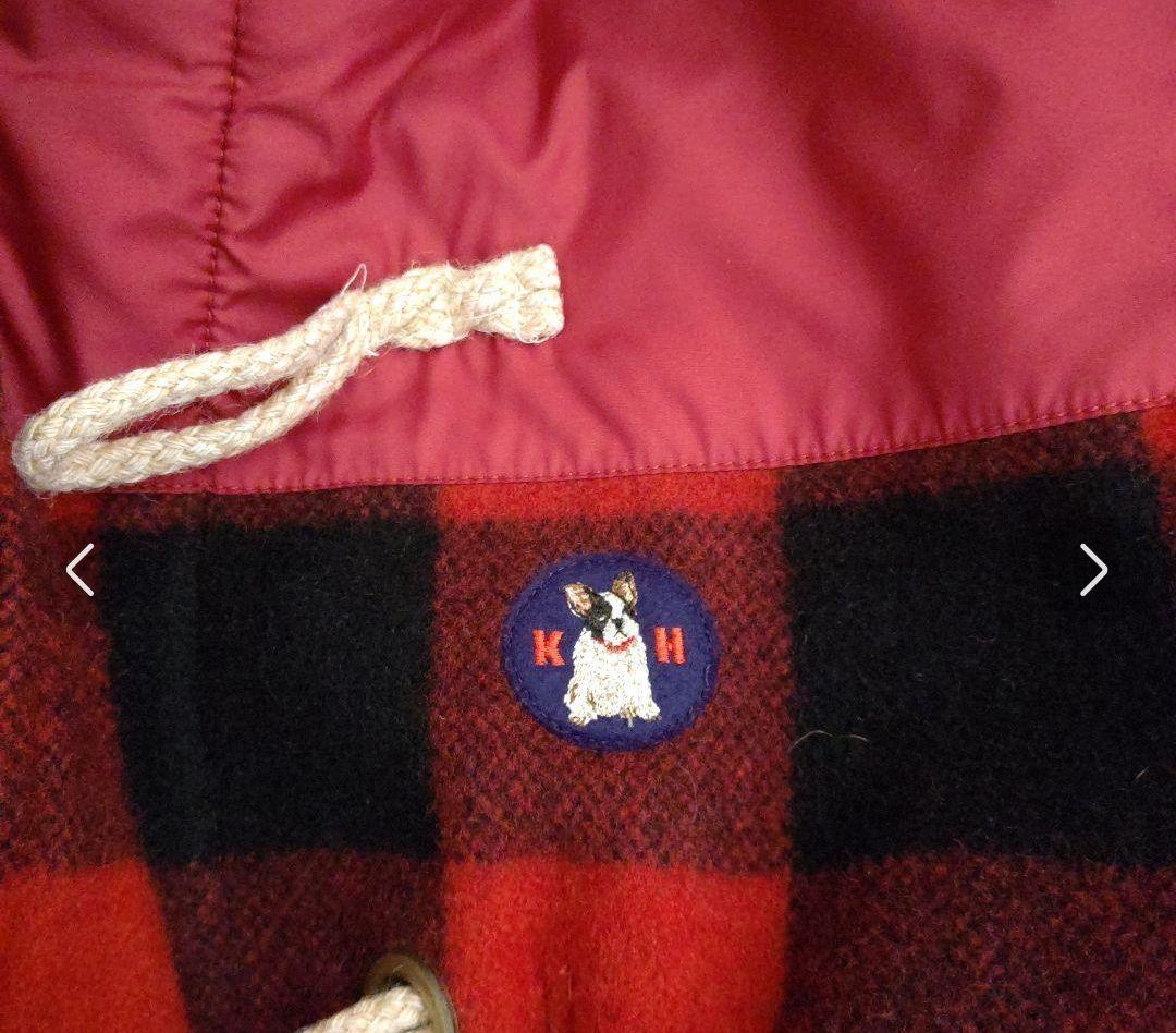 カールヘルム ダッフルコート 赤黒チェック