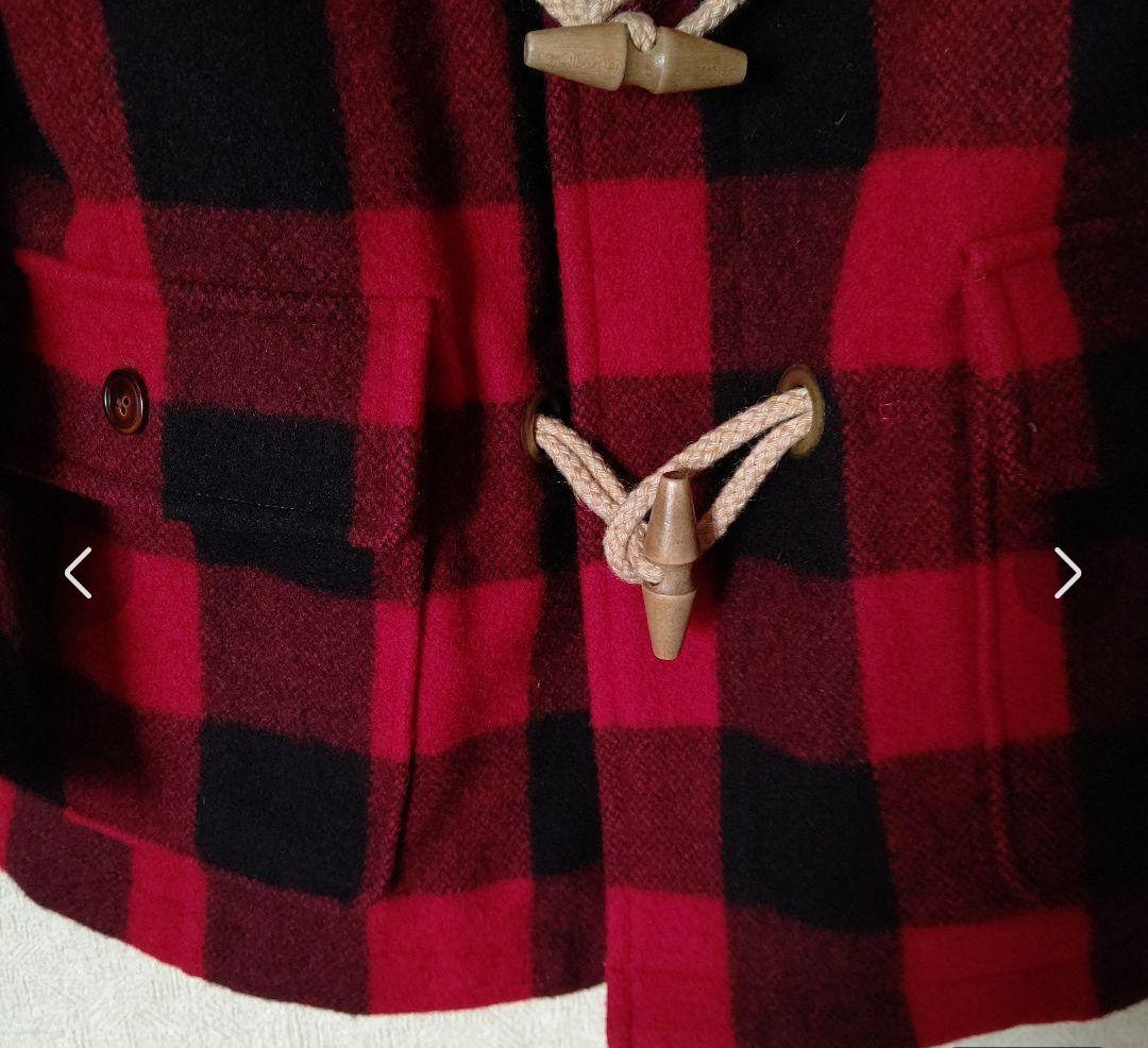 カールヘルム ダッフルコート 赤黒チェック
