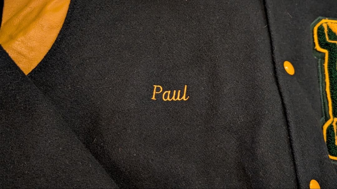 USA製 90s HOLLOWAY ウールスタジャン 緑 ゆるだぼ