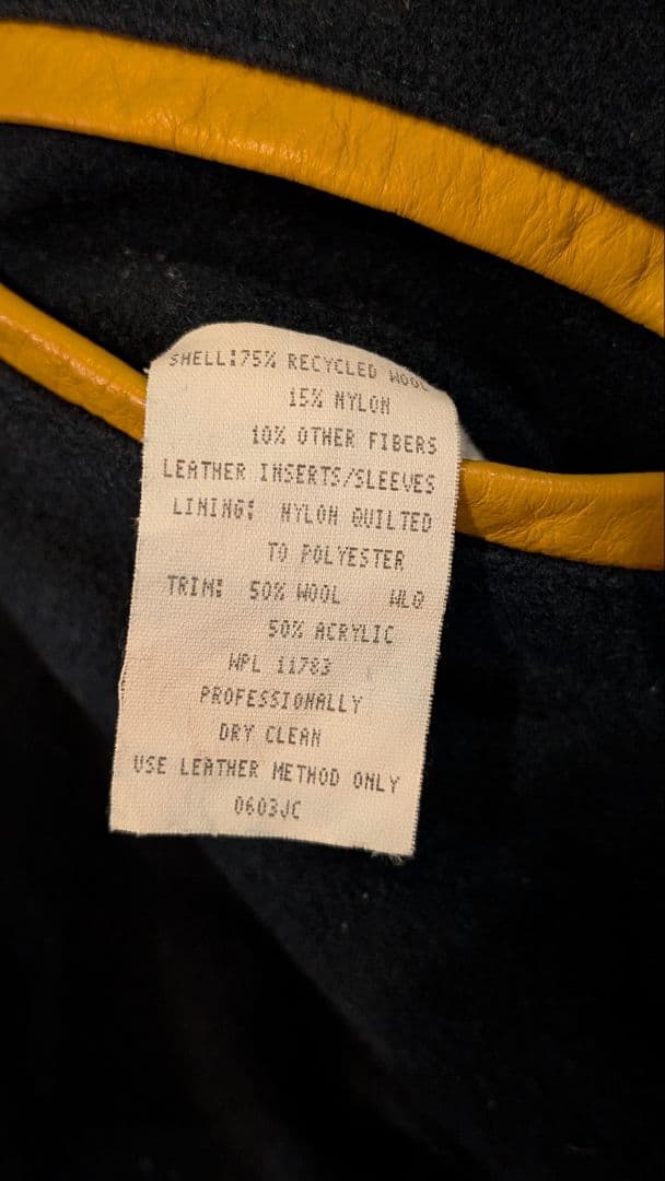 USA製 90s HOLLOWAY ウールスタジャン 緑 ゆるだぼ