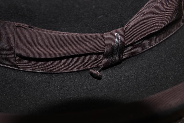 Borsalino ビキューナ ホンブルグハット 59 ボルサリーノ ブラウン