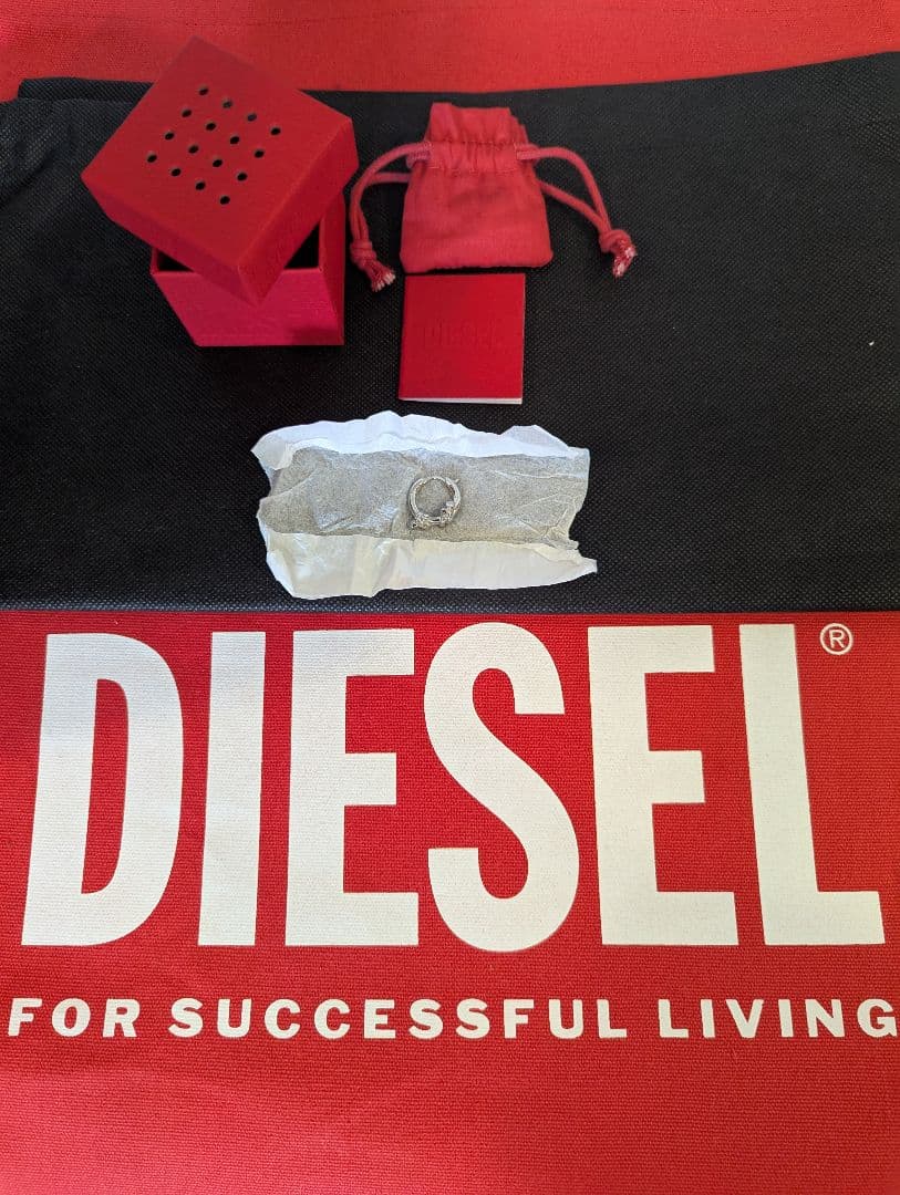 [未使用美品 箱・付属品あり] DIESEL グレン期ピアス DX1447