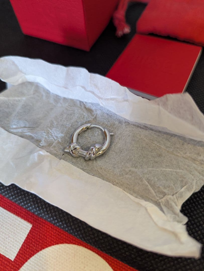 [未使用美品 箱・付属品あり] DIESEL グレン期ピアス DX1447