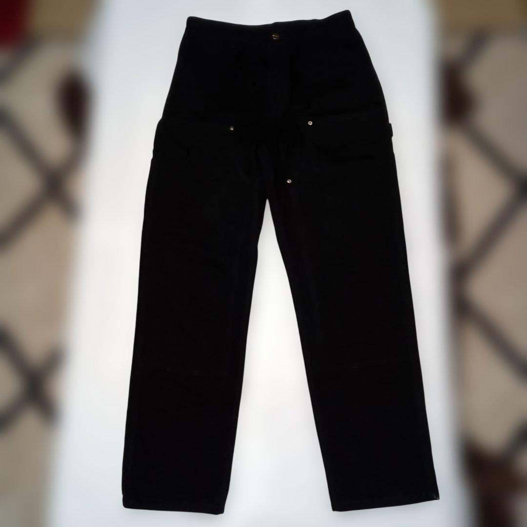 カーハートWIP ダブルニーパンツブラック