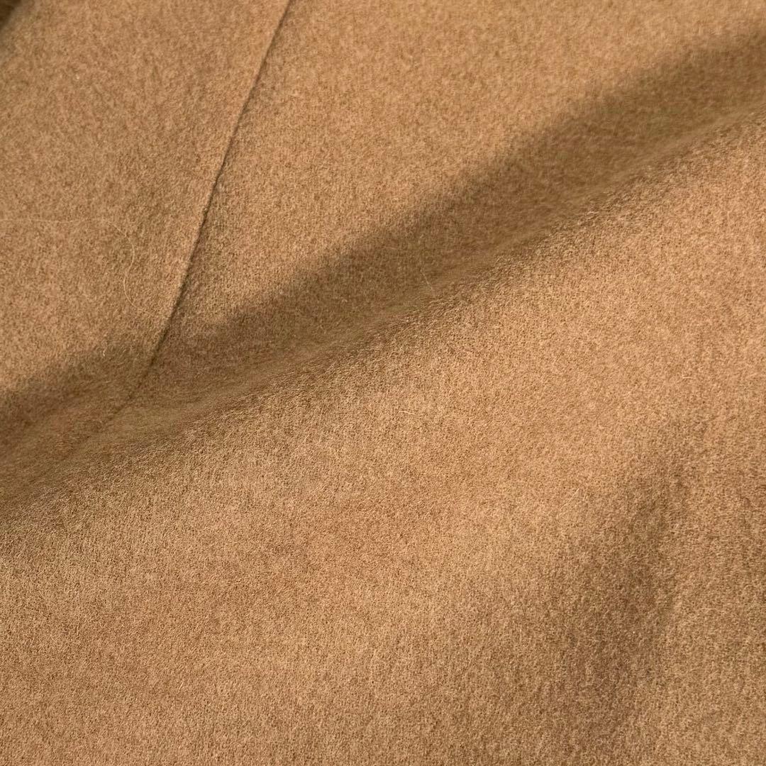 美品 L ブラックレーベルクレストブリッジ チェスターコート キャメル チェック