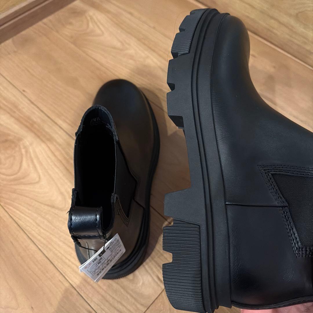 ※最終値下げ　　ブラック サイドゴアブーツ 43