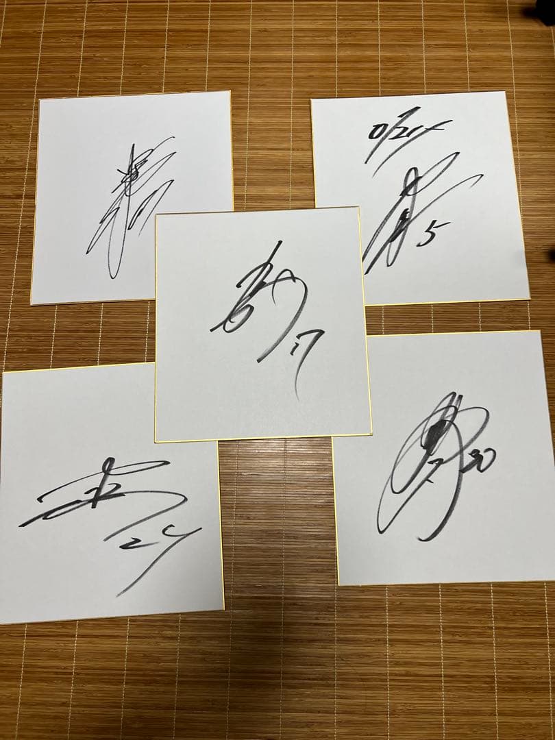 オリックスバファローズ直筆サイン色紙