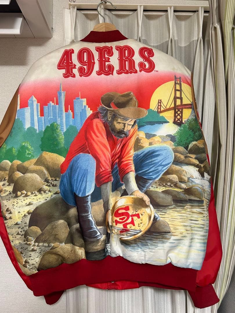 希少　49ers スタジャン Chalk Line