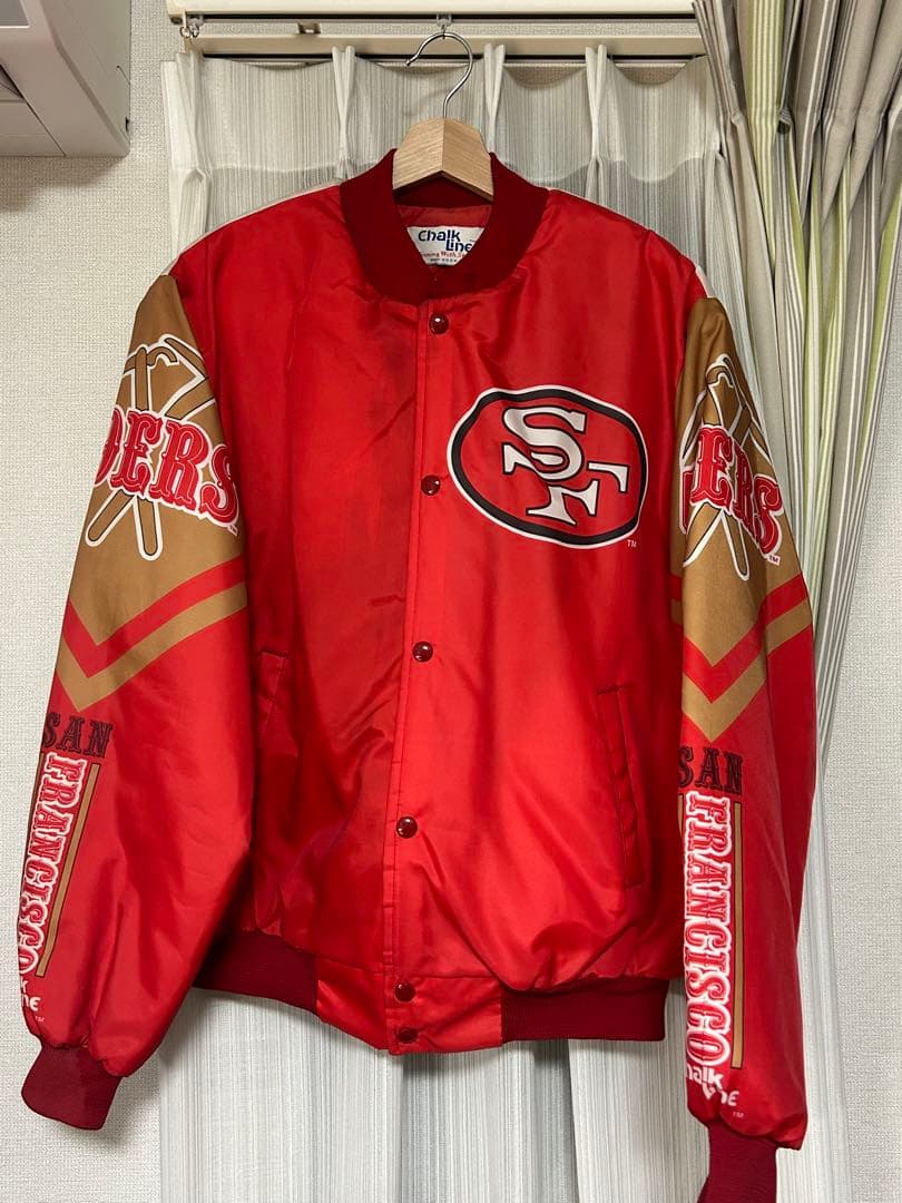 希少　49ers スタジャン Chalk Line