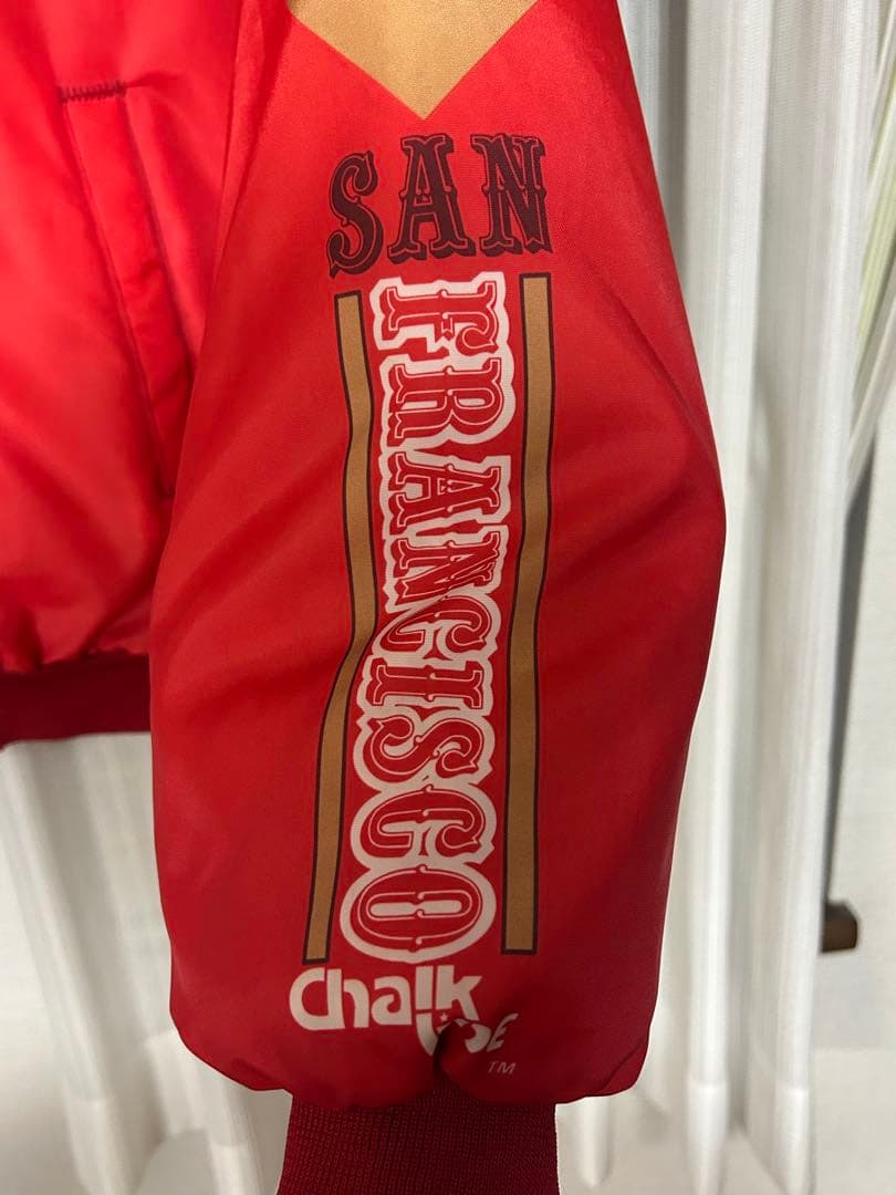 希少　49ers スタジャン Chalk Line