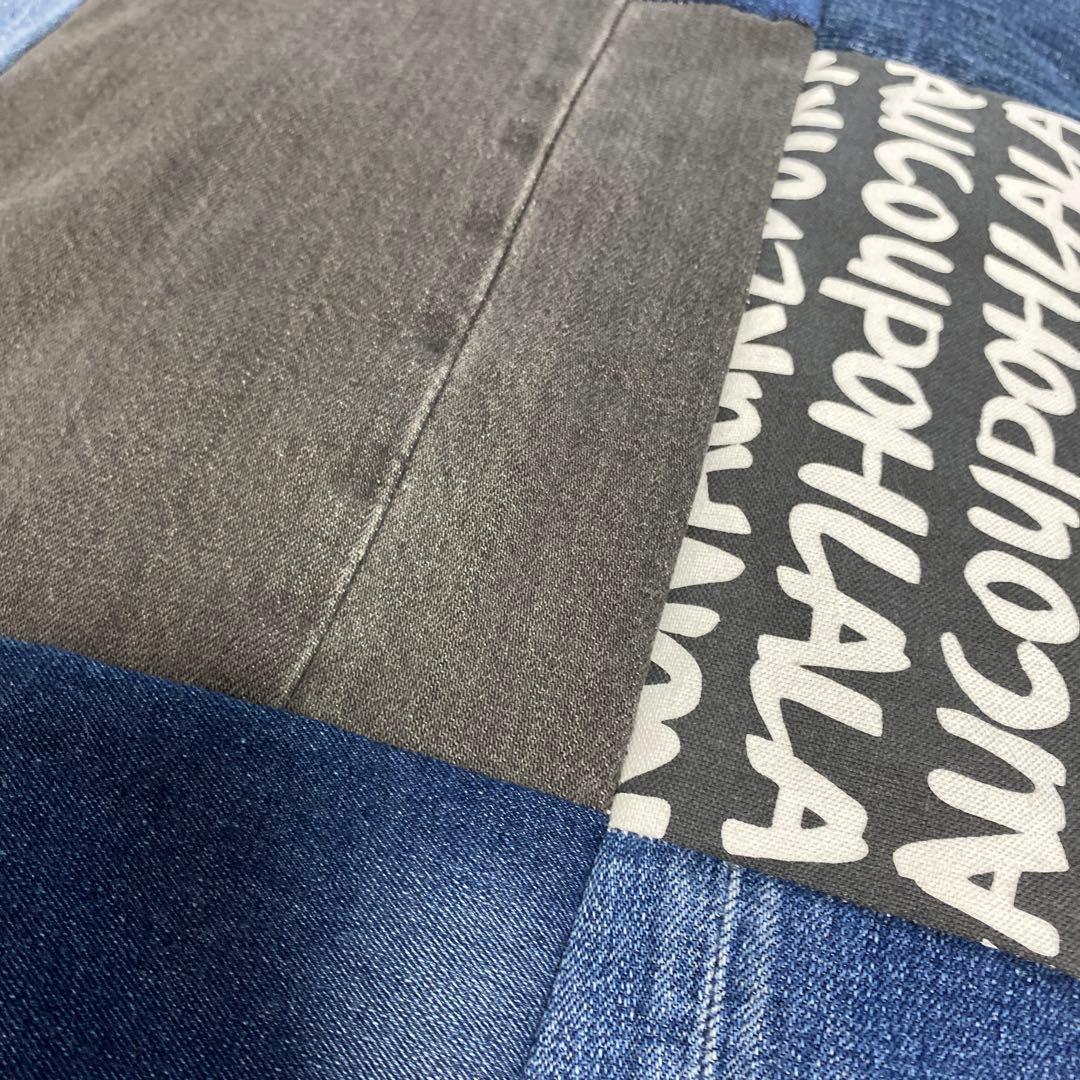 うさぎ年様確認用リメイクデニム マルチカバー　ハンドメイドざっくりベットカバー