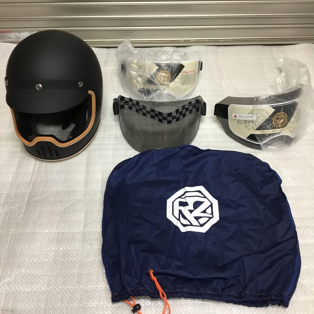 装飾用　ORZ フルフェイス　XXL ヘルメット　シールド3枚付