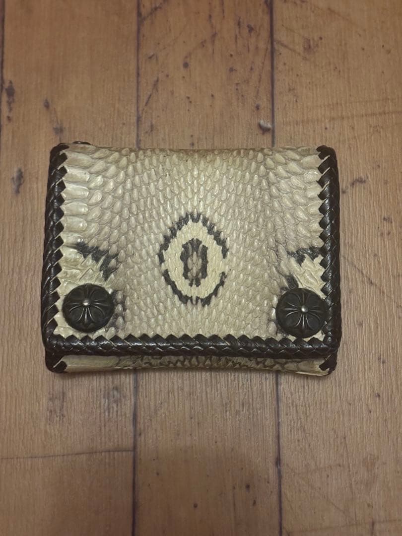 小物 unknown Python leather tracker wallet