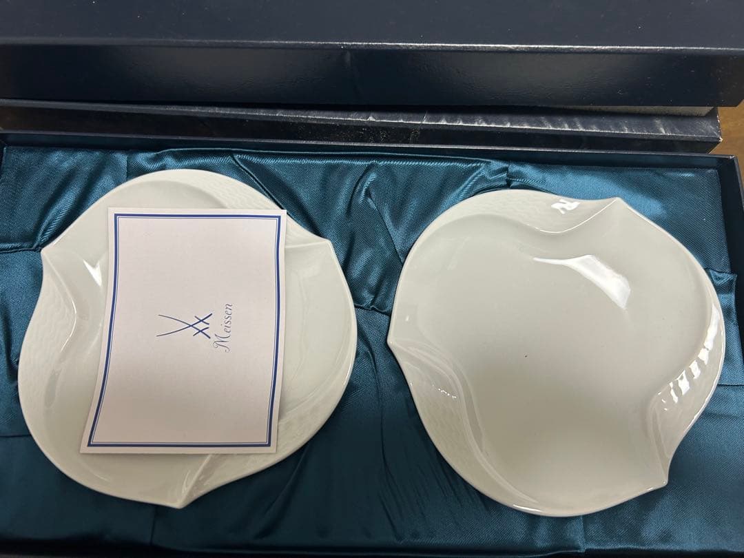 Meissen 波型皿 2枚セットの2セット