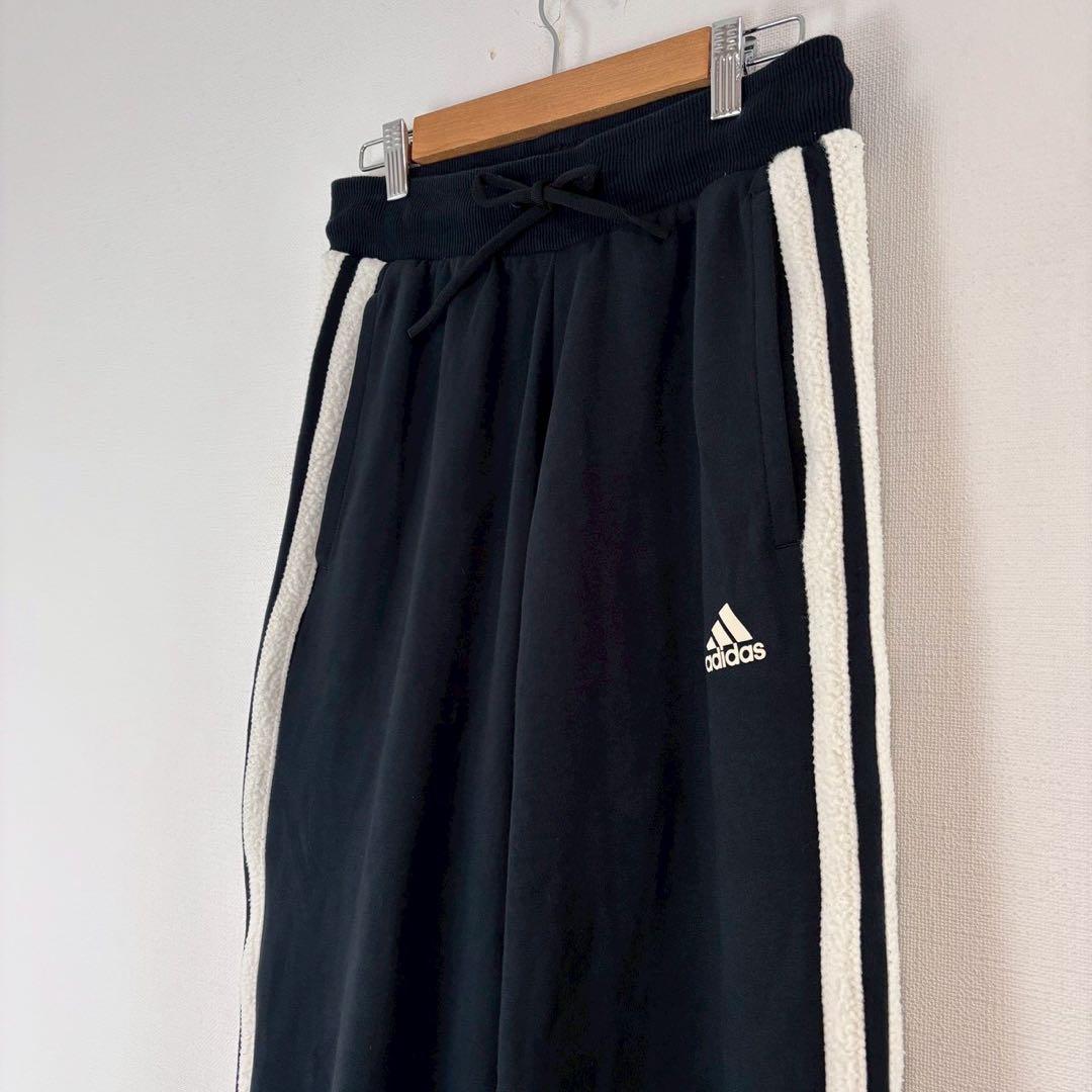 ◆アディダス【M】スウェットフルジップパーカー パンツ セットアップ 刺繍ロゴ