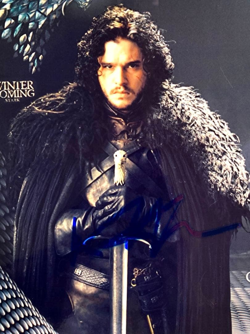 セール中…キット・ハリントン直筆サイン入り超 大型写真