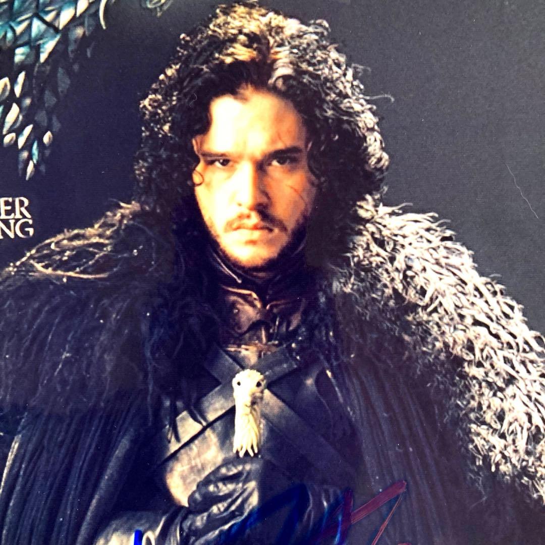 セール中…キット・ハリントン直筆サイン入り超 大型写真