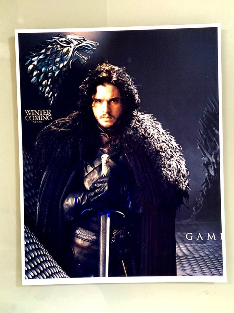 セール中…キット・ハリントン直筆サイン入り超 大型写真
